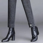Herringbone Wool Trouser
