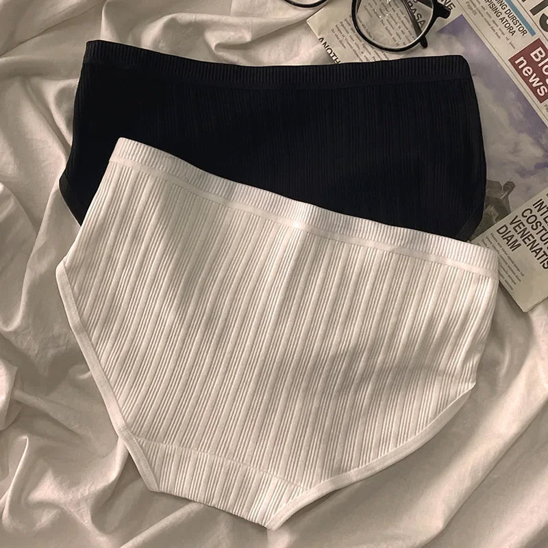 Serene Ribbed Cotton Panty Set