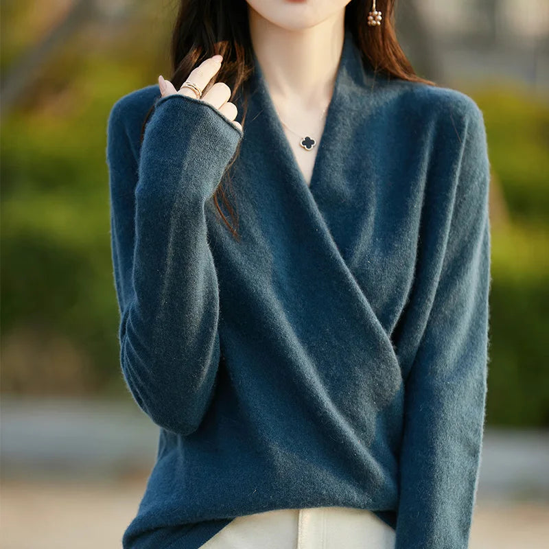 Vivienne Cashmere Wrap Sweater