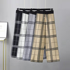 Palazzo Plaid Trouser