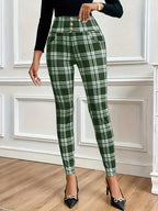 Madison High-Waist Plaid Legging