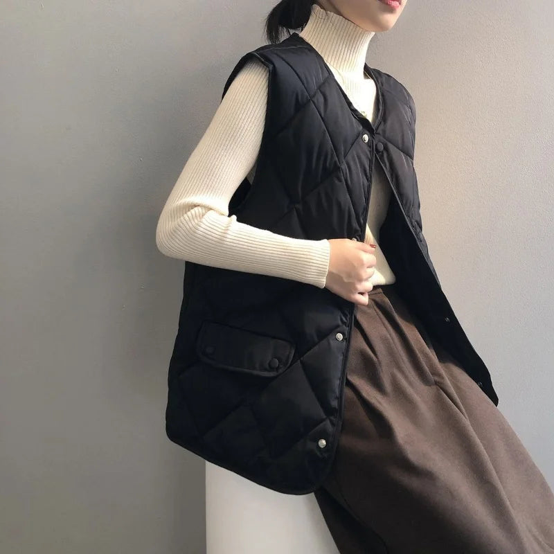 Vienna Quilted Bomber Vest