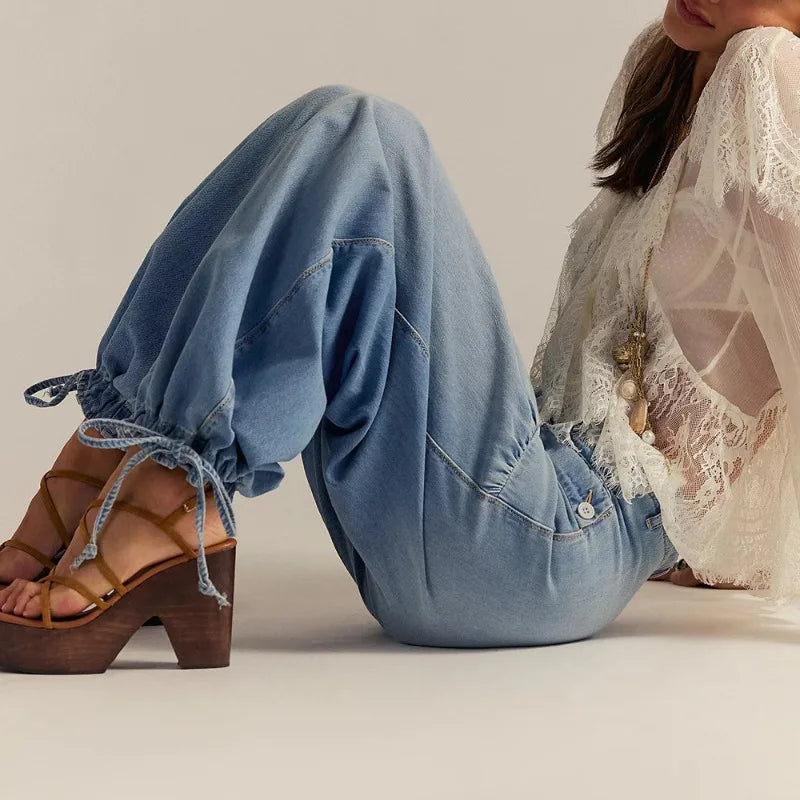 Santi Denim Harem Jogger