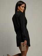 Valentina Wrap Satin Dress