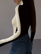 Eclipse Contrast Knit Turtleneck