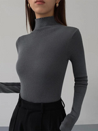Eclipse Contrast Knit Turtleneck