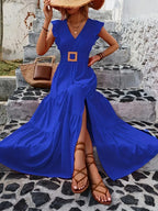 Monaco Ruffled Maxi-Dress