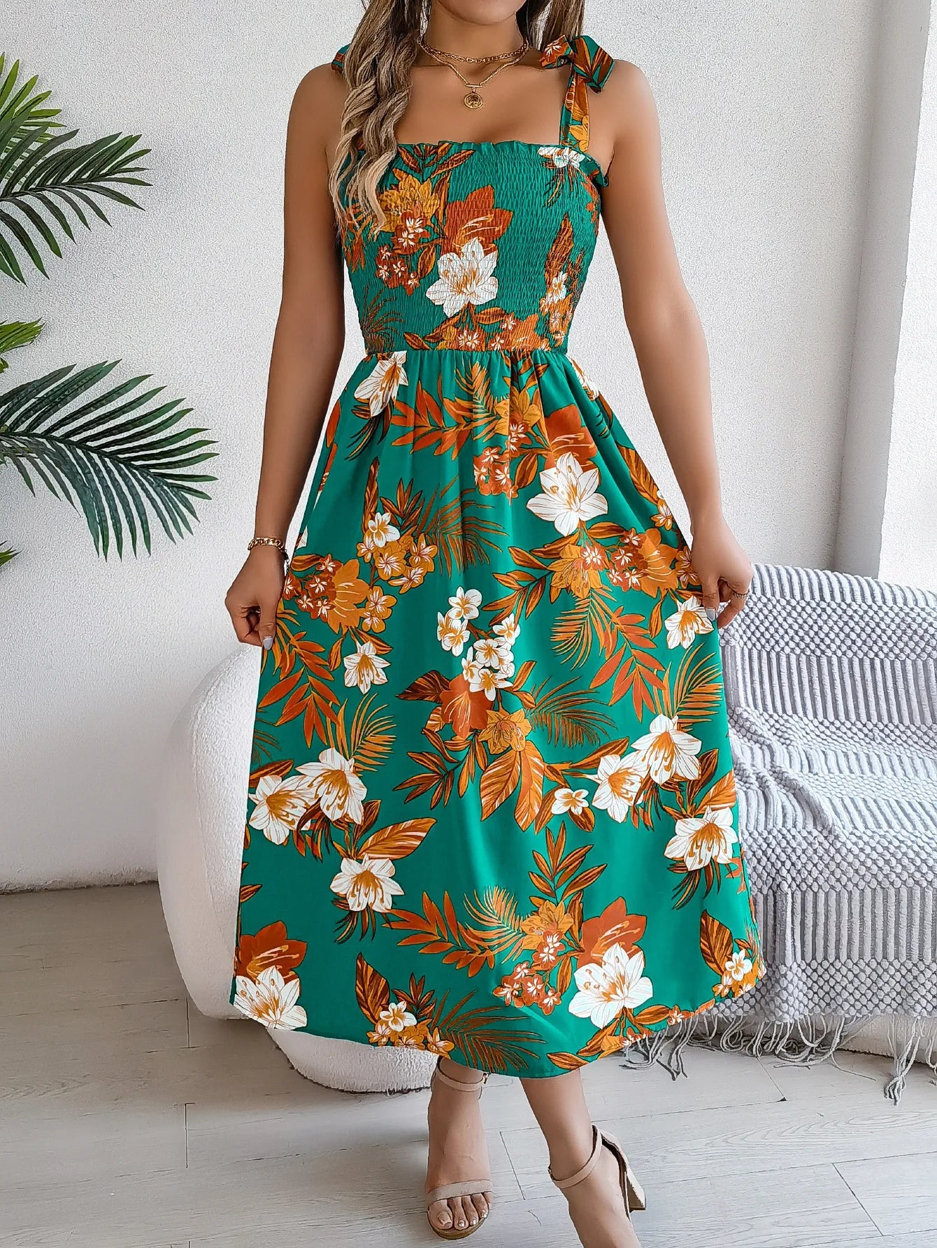 Capri Floral Sundress