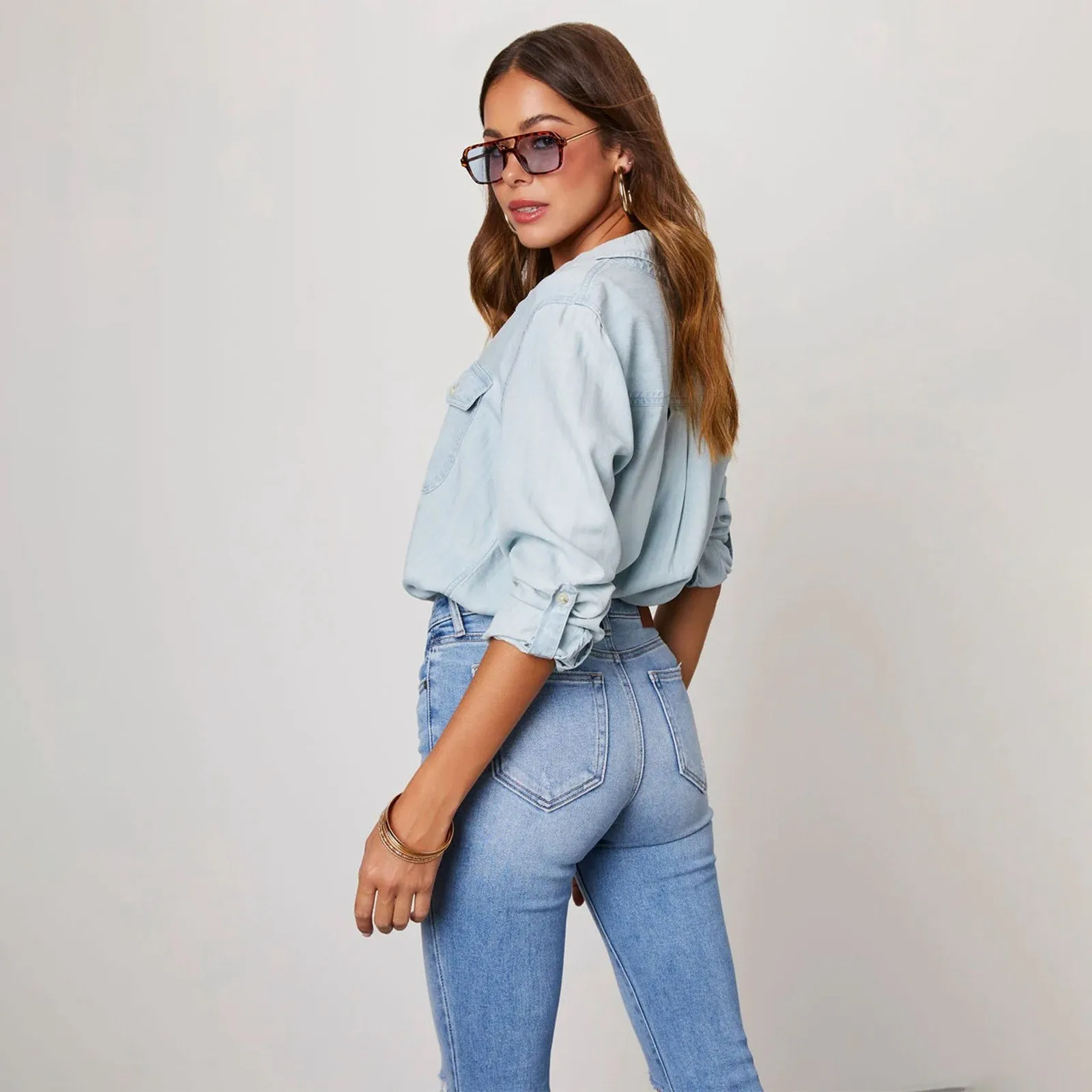 Muse Denim Button-Up