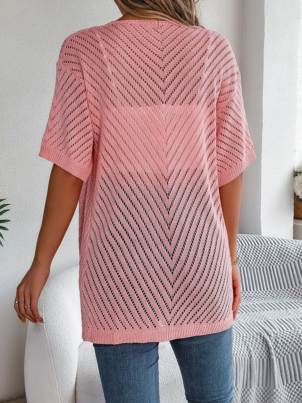 Breeze Chevron Knit Cardigan