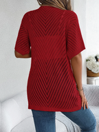 Breeze Chevron Knit Cardigan