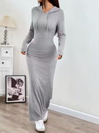 Hooded Bodycon Dress