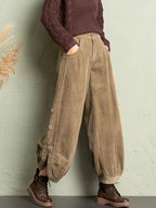 Sierra Pleated Corduroy Pant