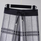 Palazzo Plaid Trouser