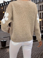 Daisy Drop Knit Sweater