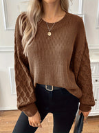 Trellis Diamond Knit Pullover