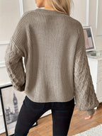 Trellis Diamond Knit Pullover
