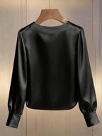 Cassia Pearl Satin Blouse